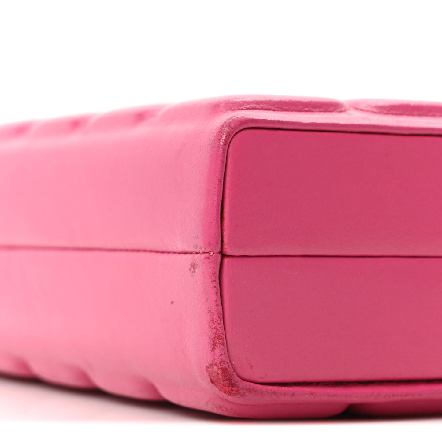 Chanel Lambskin Chocolate Bar Lock Clutch Bag Pink