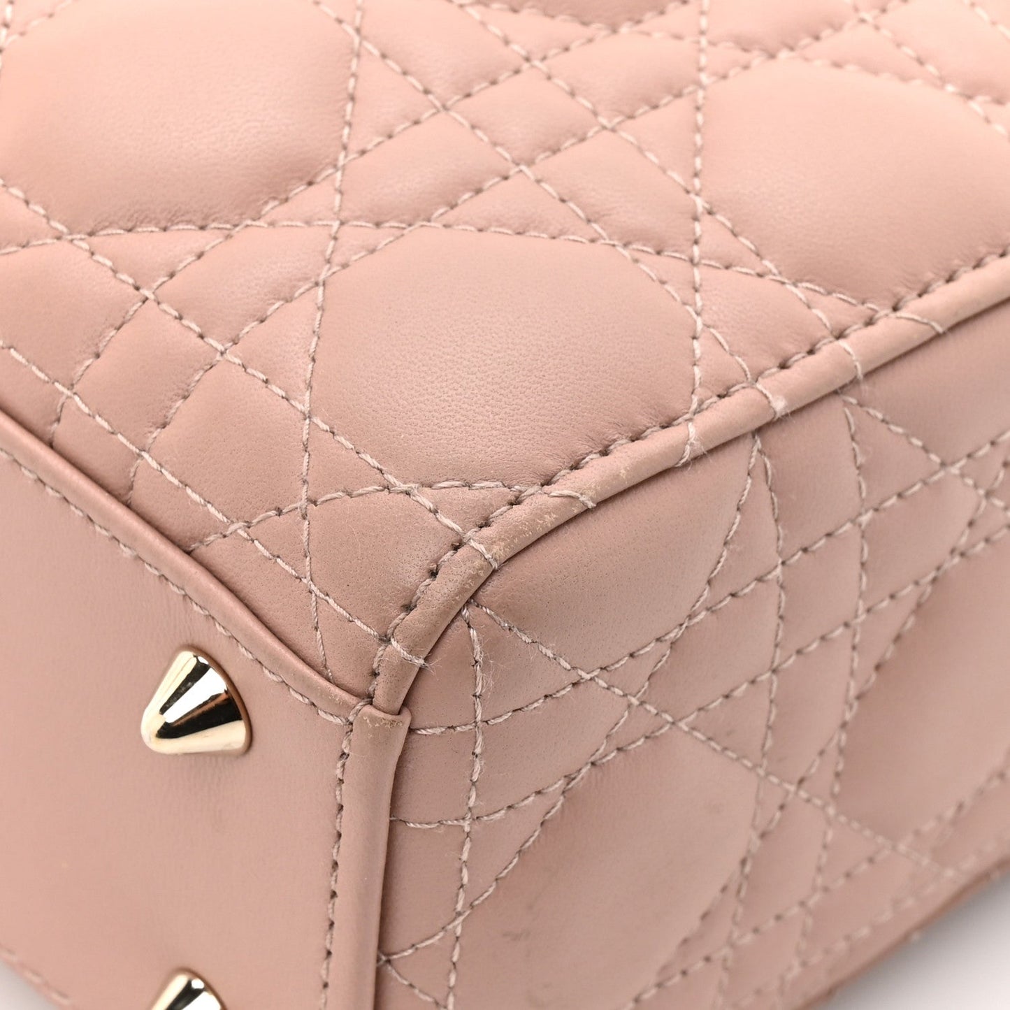 Christian Dior Lambskin Cannage Small My ABCDior Lady Dior Fard