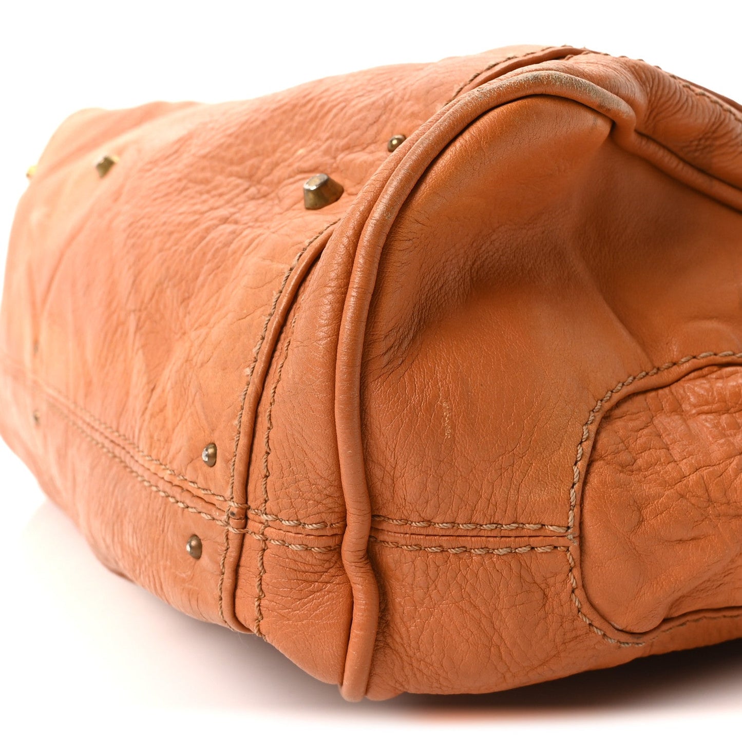 Chloe Calfskin Medium Paddington Satchel Tan