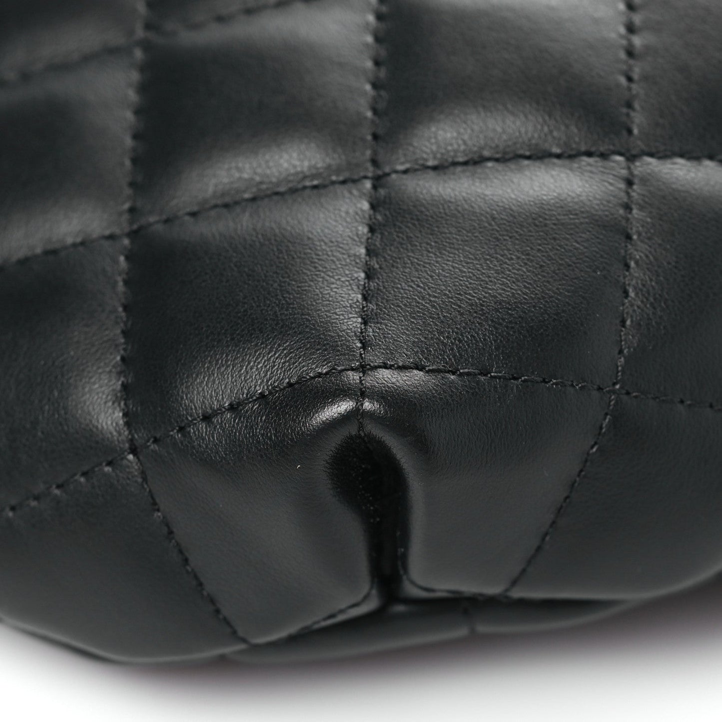 Chanel Calfskin Quilted Waist Belt Bag Black