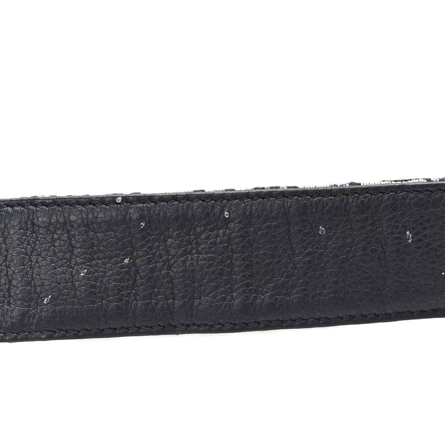Christian Dior Oblique 35mm Belt 90 36 Blue Multi