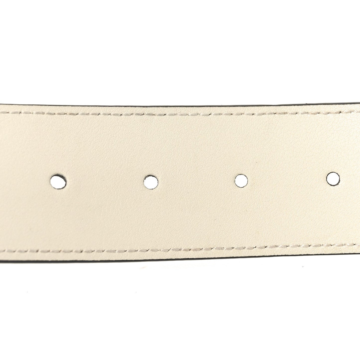 Gucci Calfskin Double G 40mm Belt 85 34 Mystic White