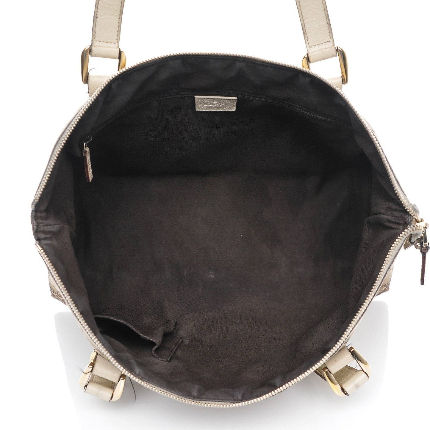 Gucci Monogram Medium Abbey Tote Off White