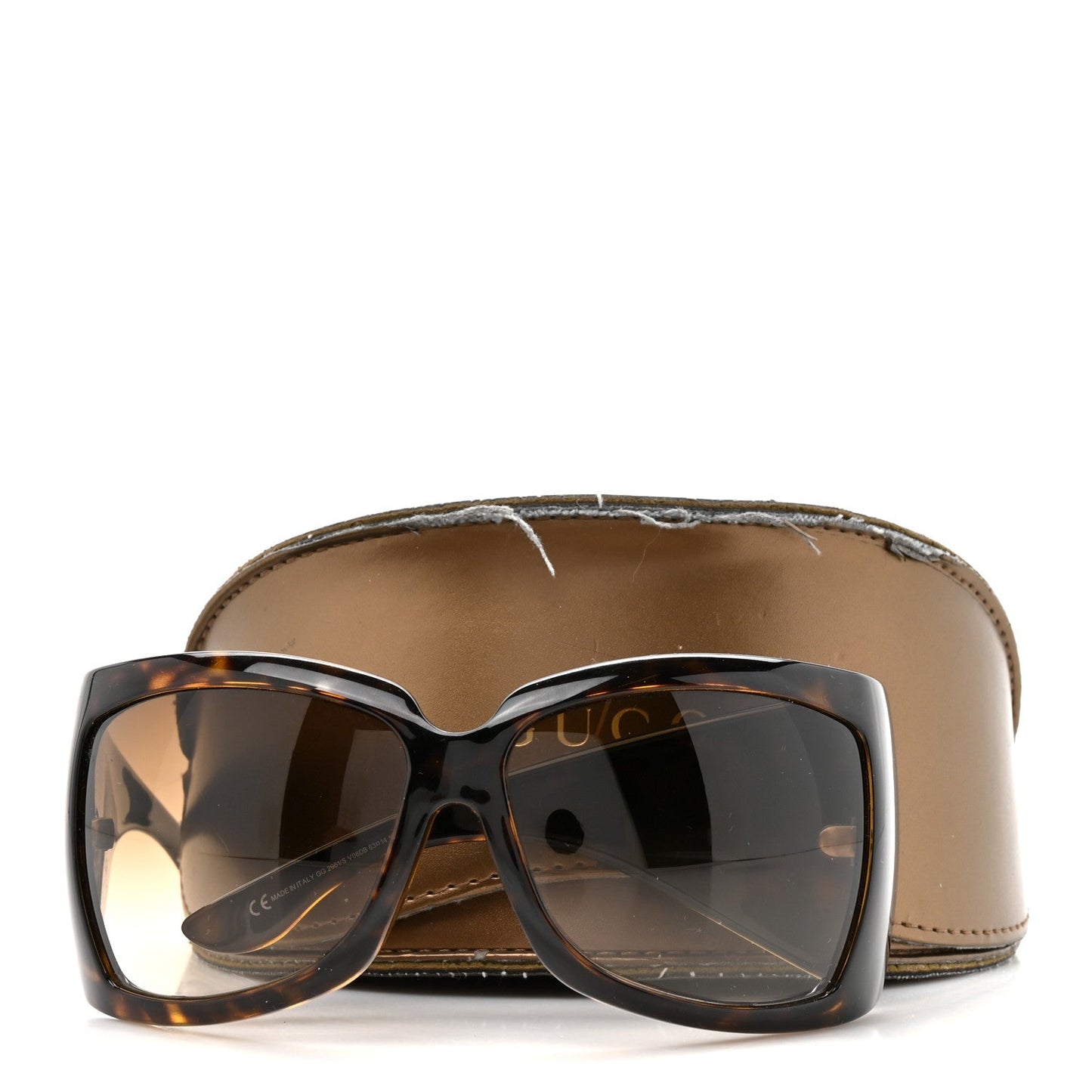 Gucci Acetate Shield Sunglasses GG2961S Tortoise