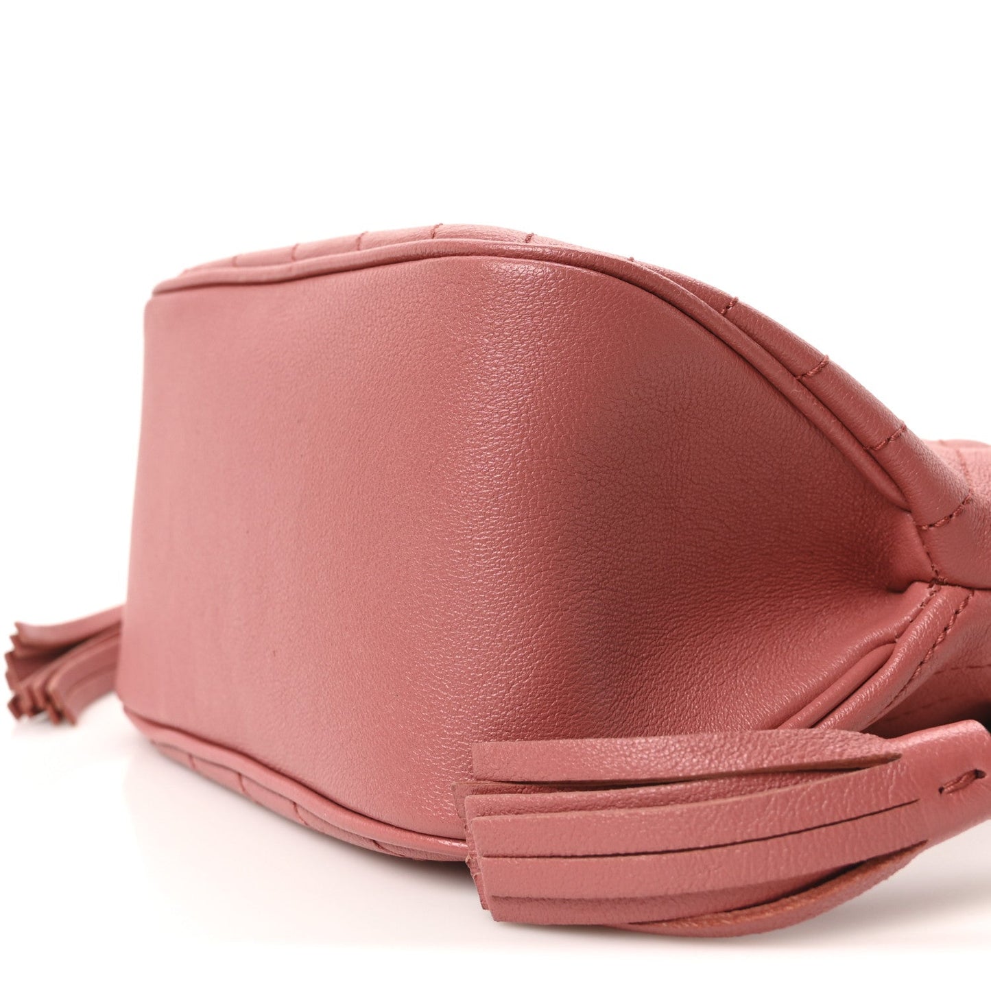 Gucci Sakai Be Green Calfskin Diagonal Stitched Mini Blondie Bucket Bag Pink
