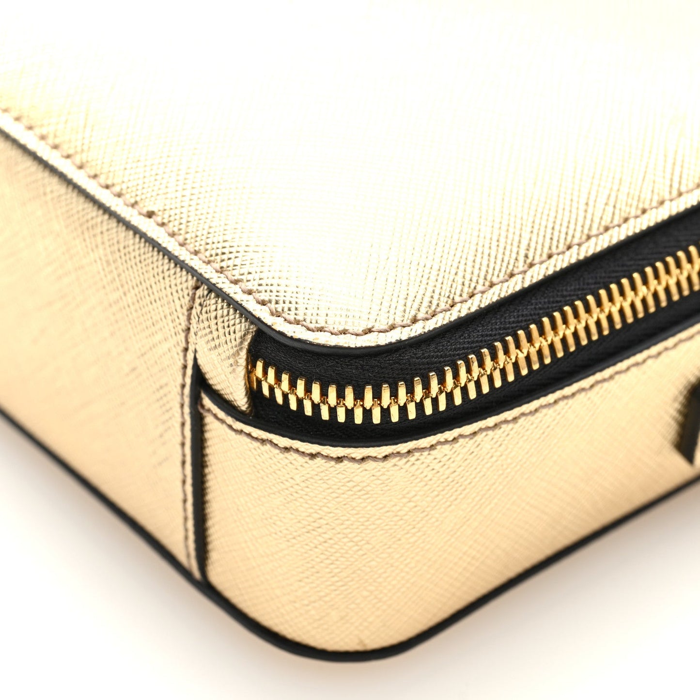 Prada Saffiano Travel Small Brique Crossbody Bag Platino