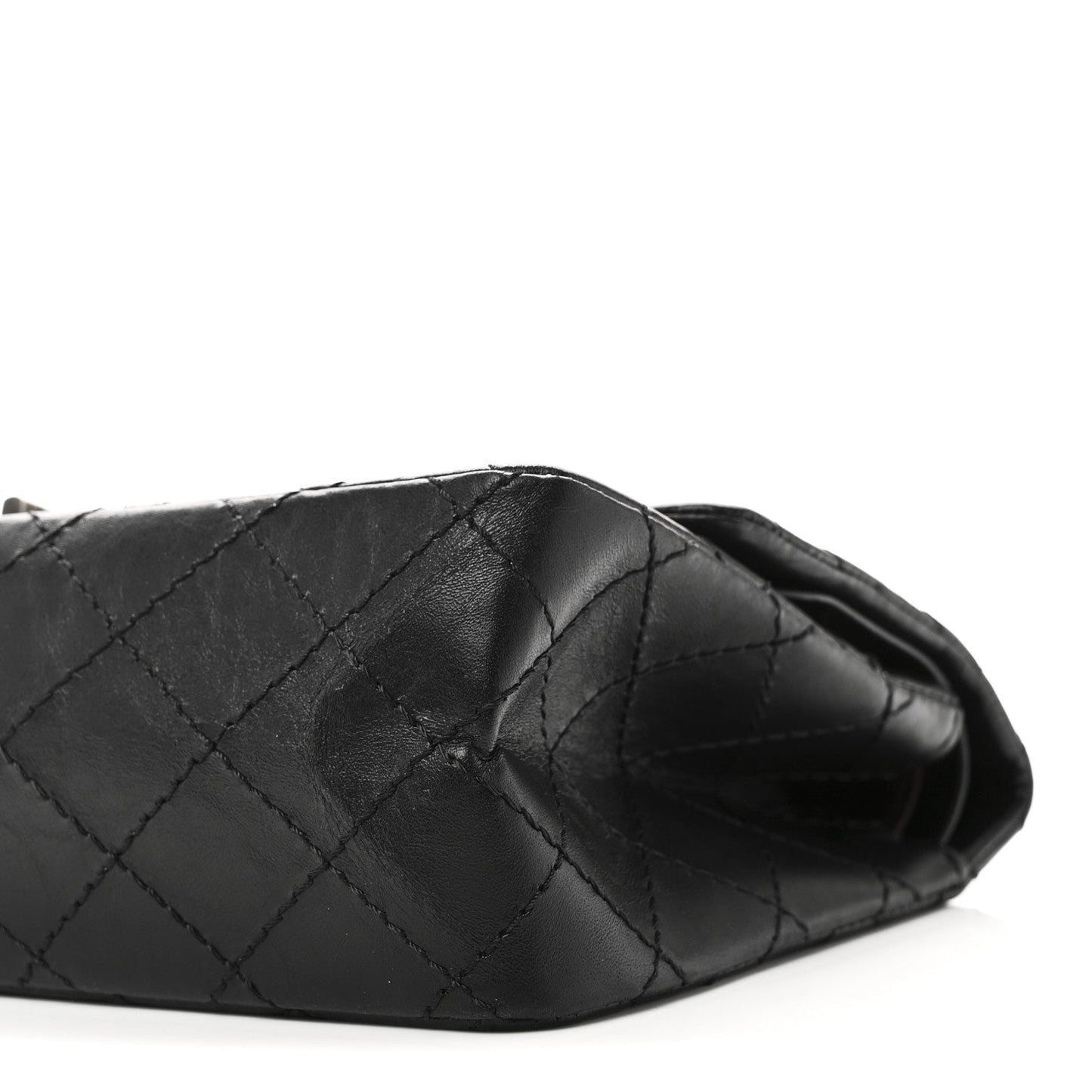 Chanel Aged Calfskin Quilted 2.55 Reissue 225 Flap Black