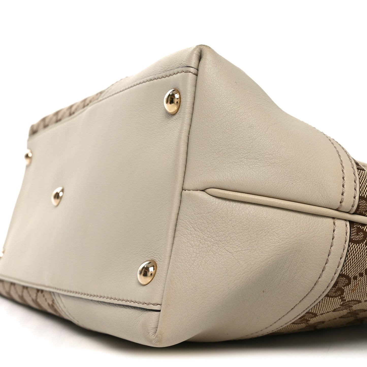 Gucci Monogram Medium New Britt Tote Off White