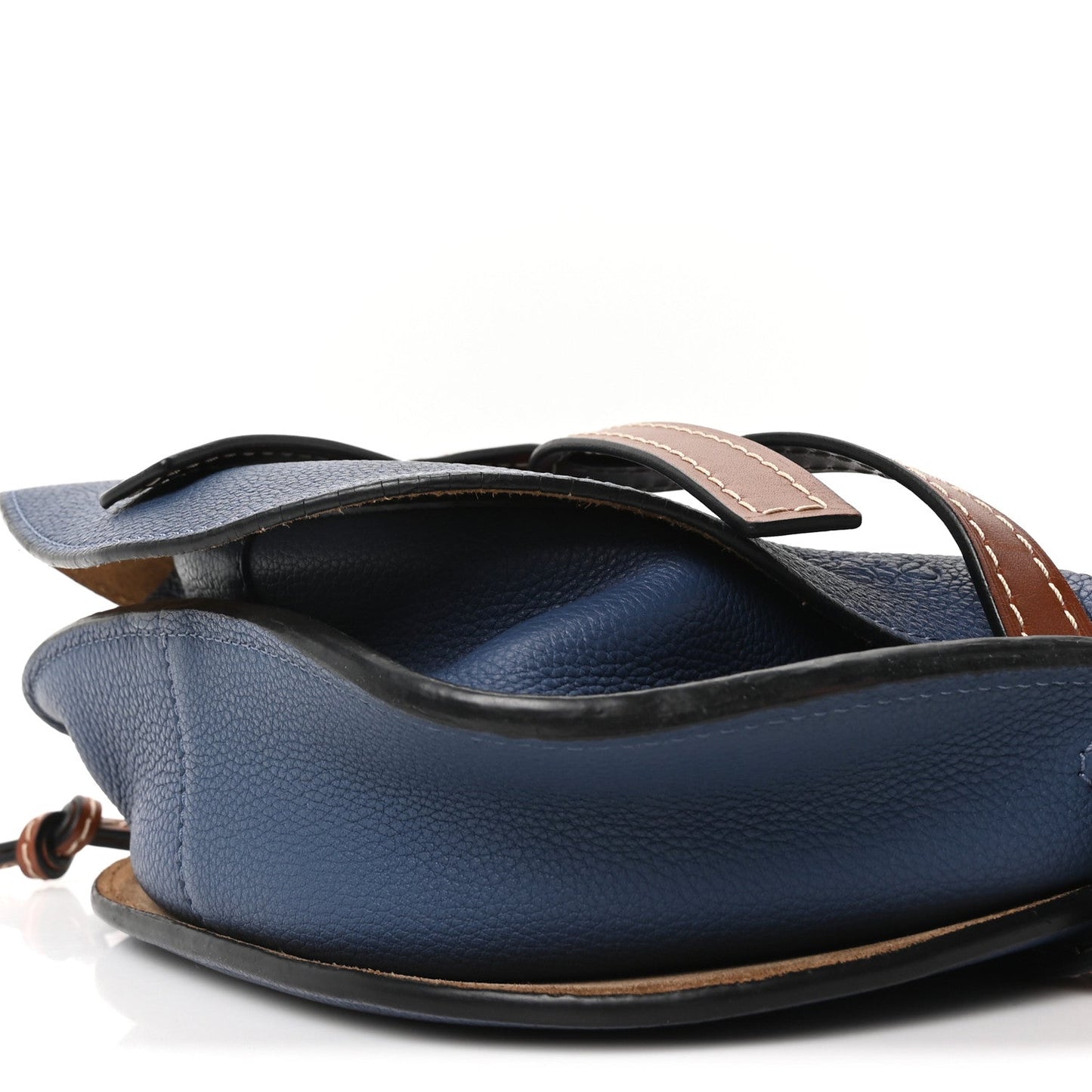 Loewe Grained Calfskin Small Gate Crossbody Bag Varsity Pecan