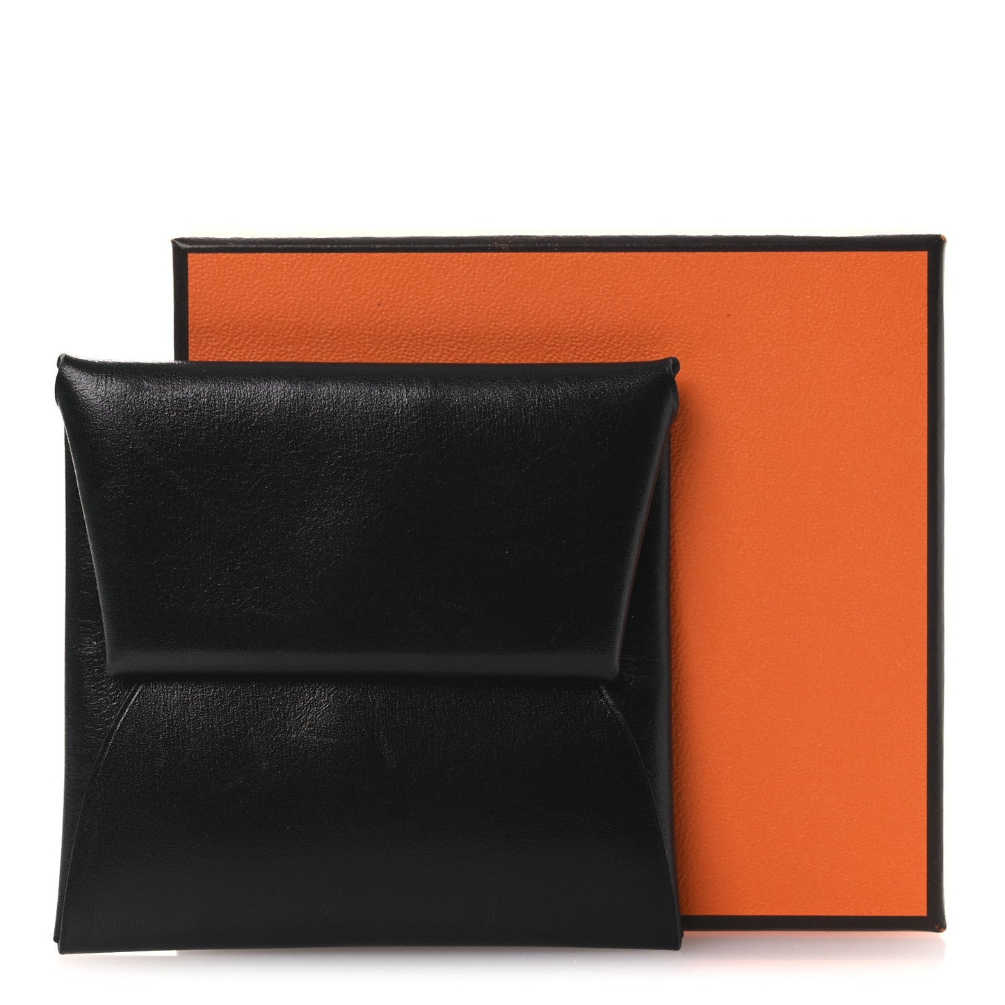 Hermes Box Swift Bastia Coin Purse Black