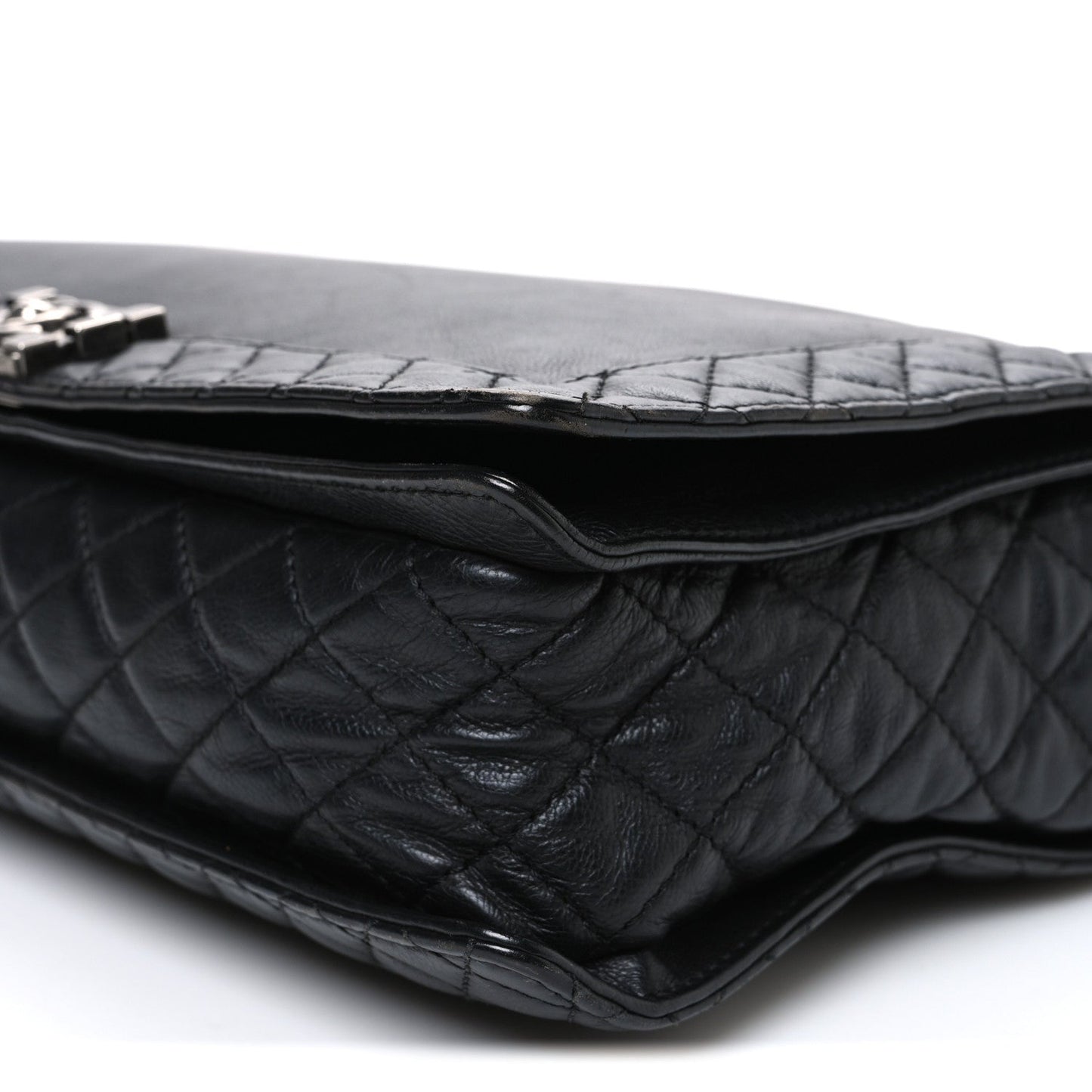 Chanel Calfskin Large Boy Reverso Flap Black