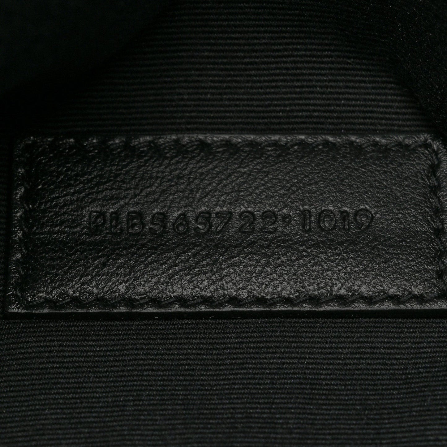 Saint Laurent Linen Canvas Rive Gouche Zipped Pouch Black