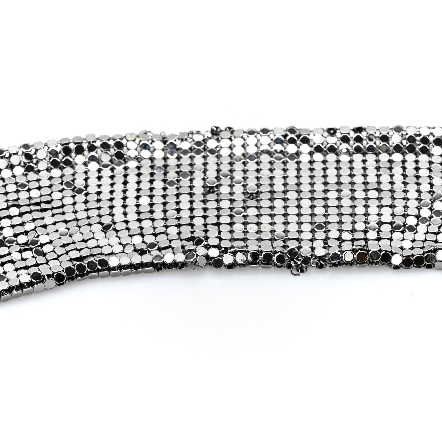 Chanel Lambskin Quilted Chain Mail Shoulder Bag Black