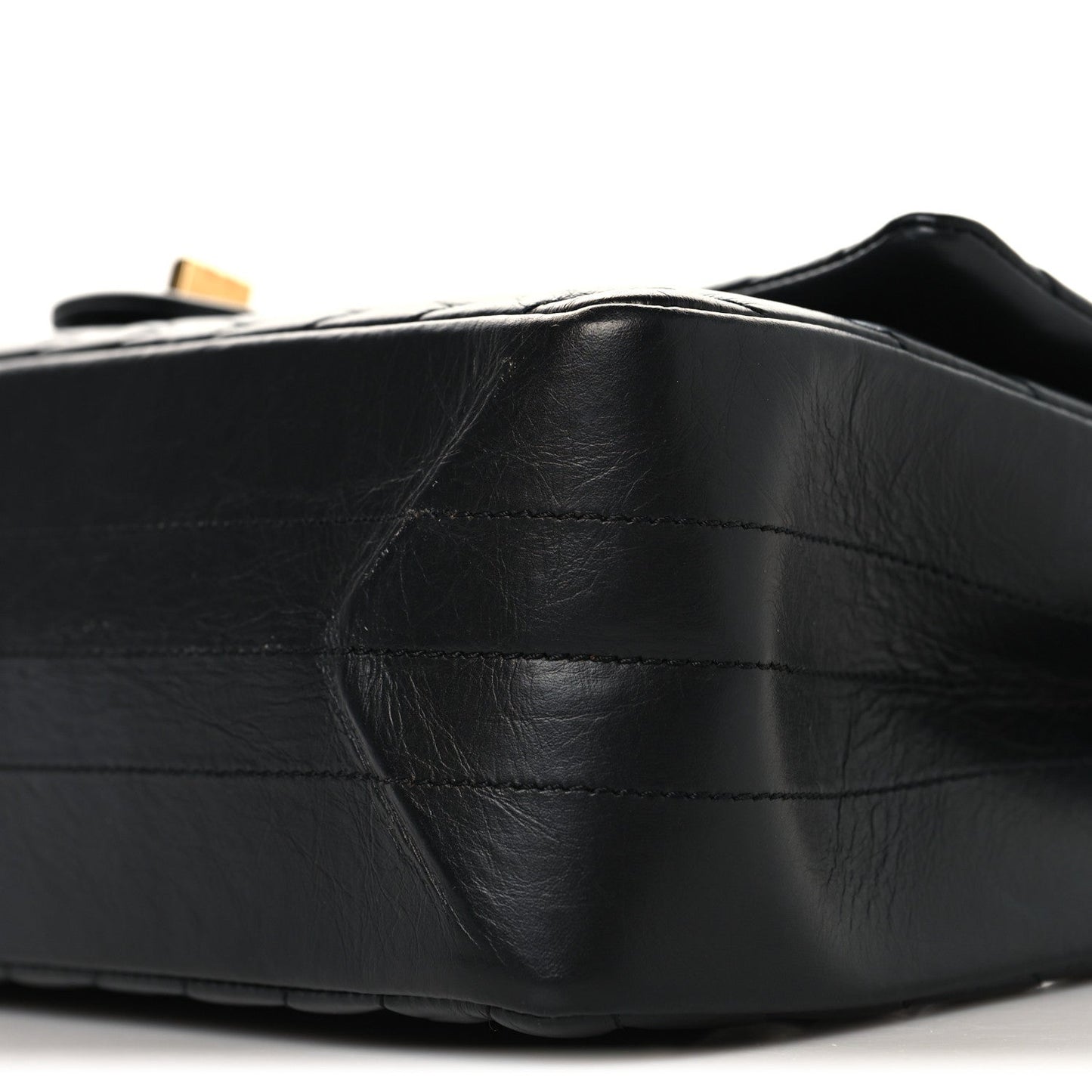 Chanel Aged Calfskin Chevron Quilted 2.55 Reissue 226 Flap Black
