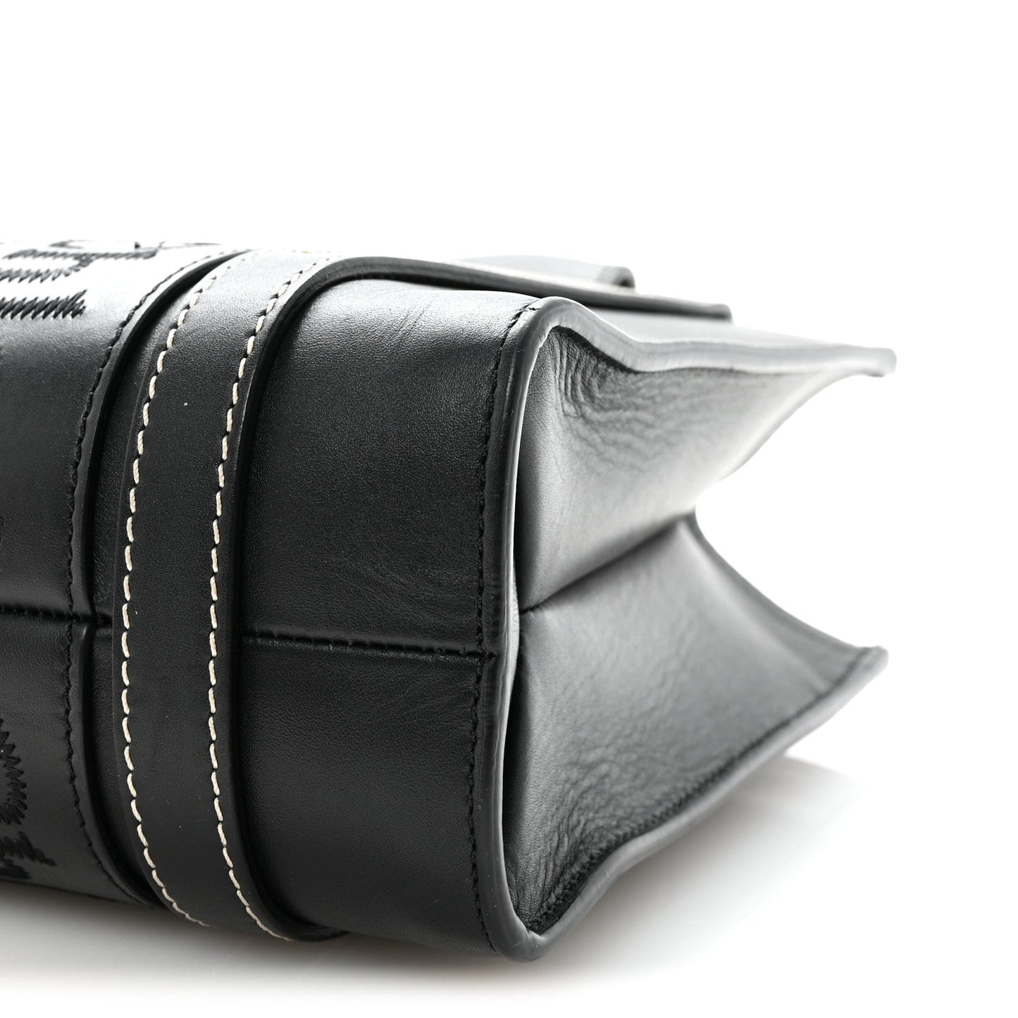 Chloe Calfskin Small Woody Tote Black