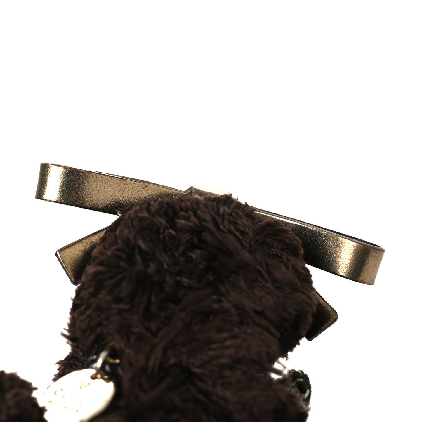 Gucci GG Supreme Monogram Lulu French Poodle Bag Charm Brown