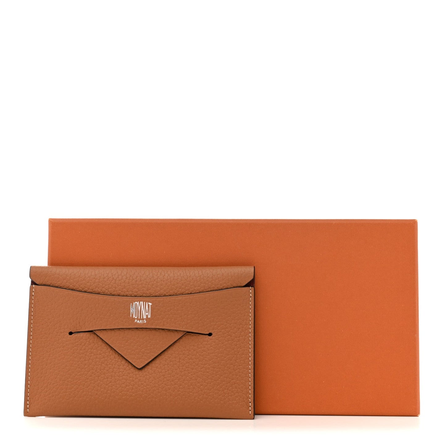 Moynat Taurillon Blush Envelope PP Camel