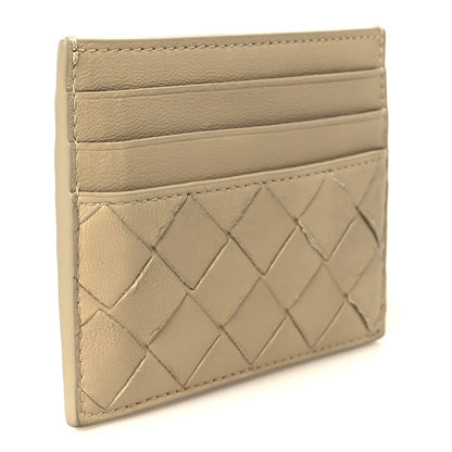 Bottega Veneta Nappa Intrecciato Card Holder Porridge