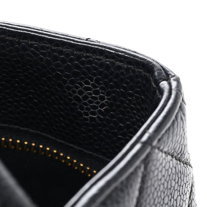 Chanel Caviar Quilted Medallion Tote Black
