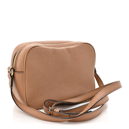 Gucci Pebbled Calfskin Small Soho Disco Bag Rose Beige