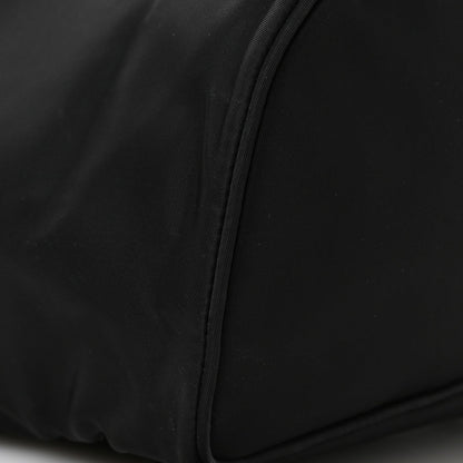 Prada Nylon Vela Saffiano Small Cinch Backpack Black