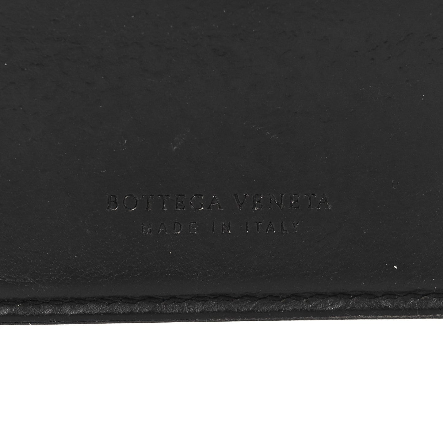 Bottega Veneta Nappa Maxi Intrecciato Bi-Fold Wallet Black
