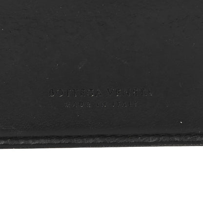 Bottega Veneta Nappa Maxi Intrecciato Bi-Fold Wallet Black