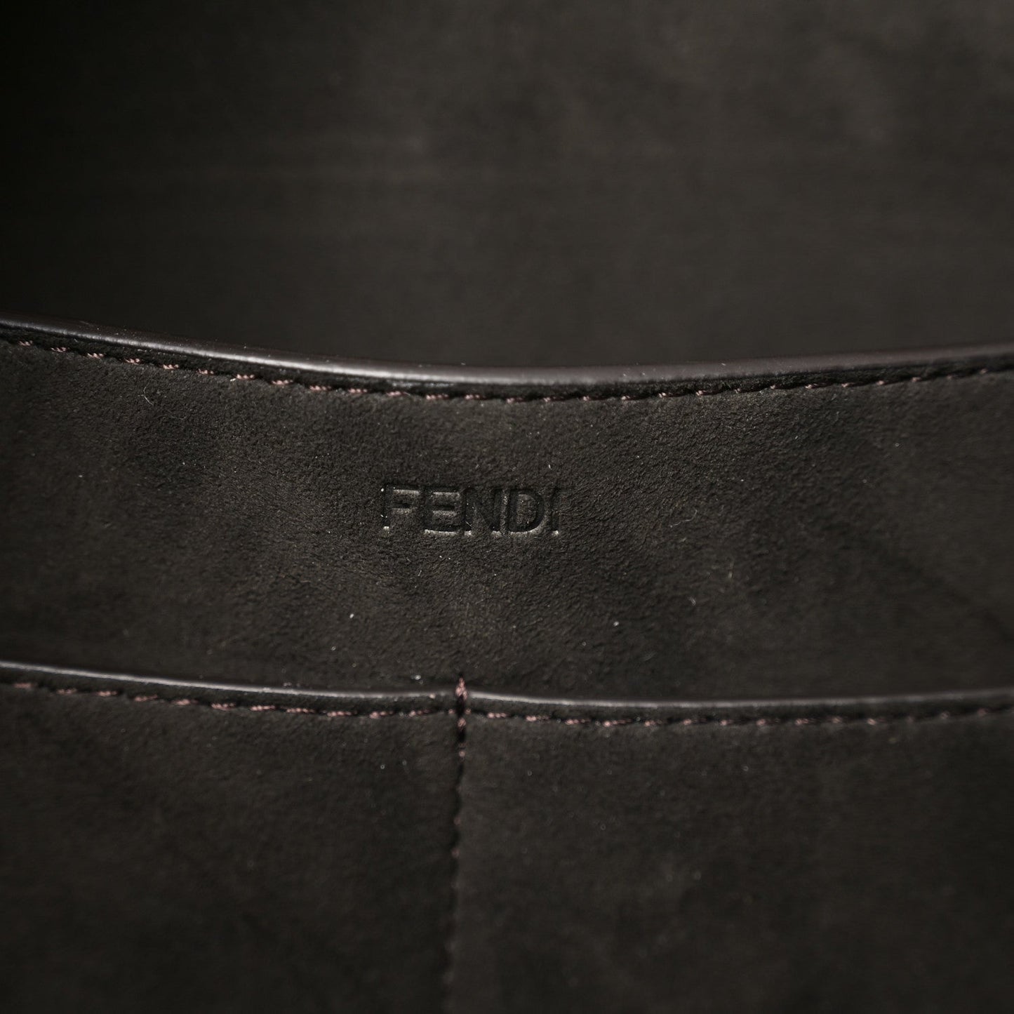 Fendi Fabric Jacquard Vitello Grance FF 1974 Large Fendi Origami Tobacco Moro Ebano