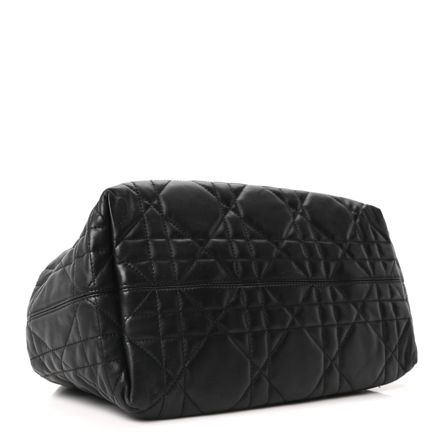 Christian Dior Calfskin Macrocannage Medium Toujours Black