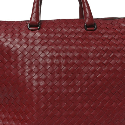 Bottega Veneta Nappa Intrecciato Medium Convertible Tote Burgundy