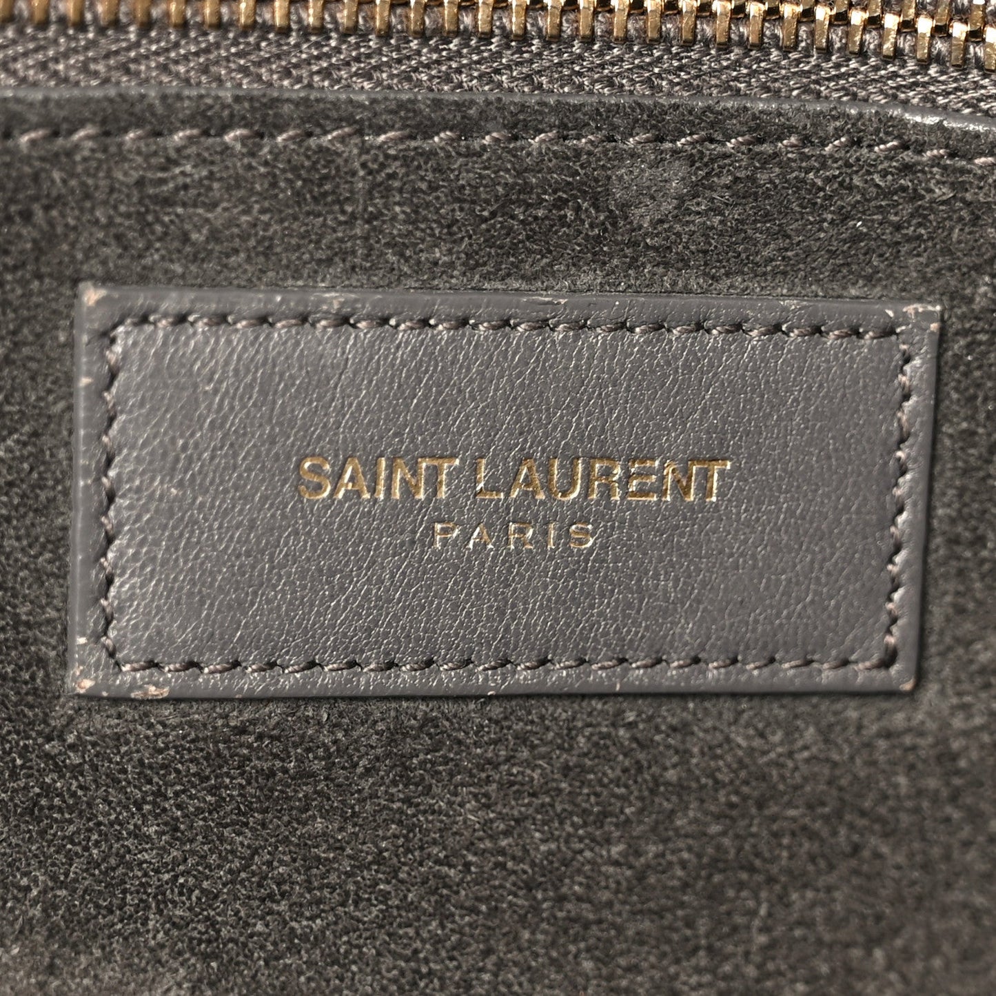 Saint Laurent Calfskin Large Sac de Jour Carryall Grey