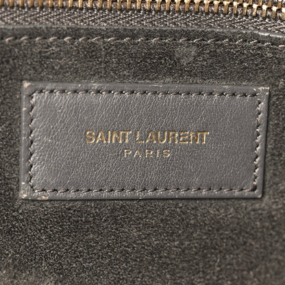 Saint Laurent Calfskin Large Sac de Jour Carryall Grey