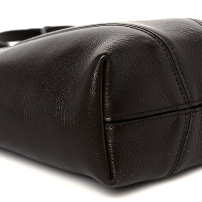 Chloe Grained Calfskin Small Spin Tote Kohl Brown