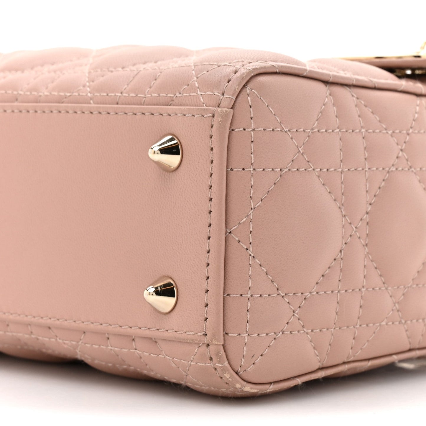 Christian Dior Lambskin Cannage Small My ABCDior Lady Dior Fard