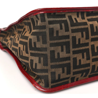 Fendi Zucca Handbag Tobacco Red