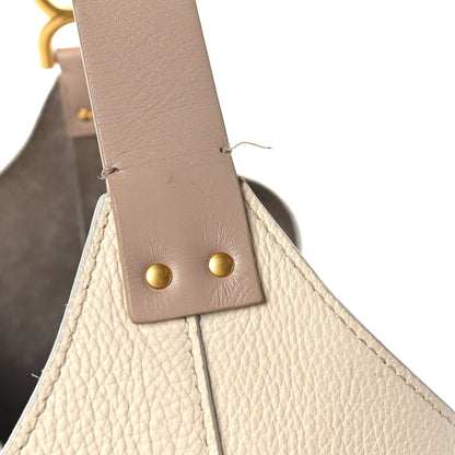Chloe Grained Calfskin Small Marcie Hobo Bag Sweet Beige