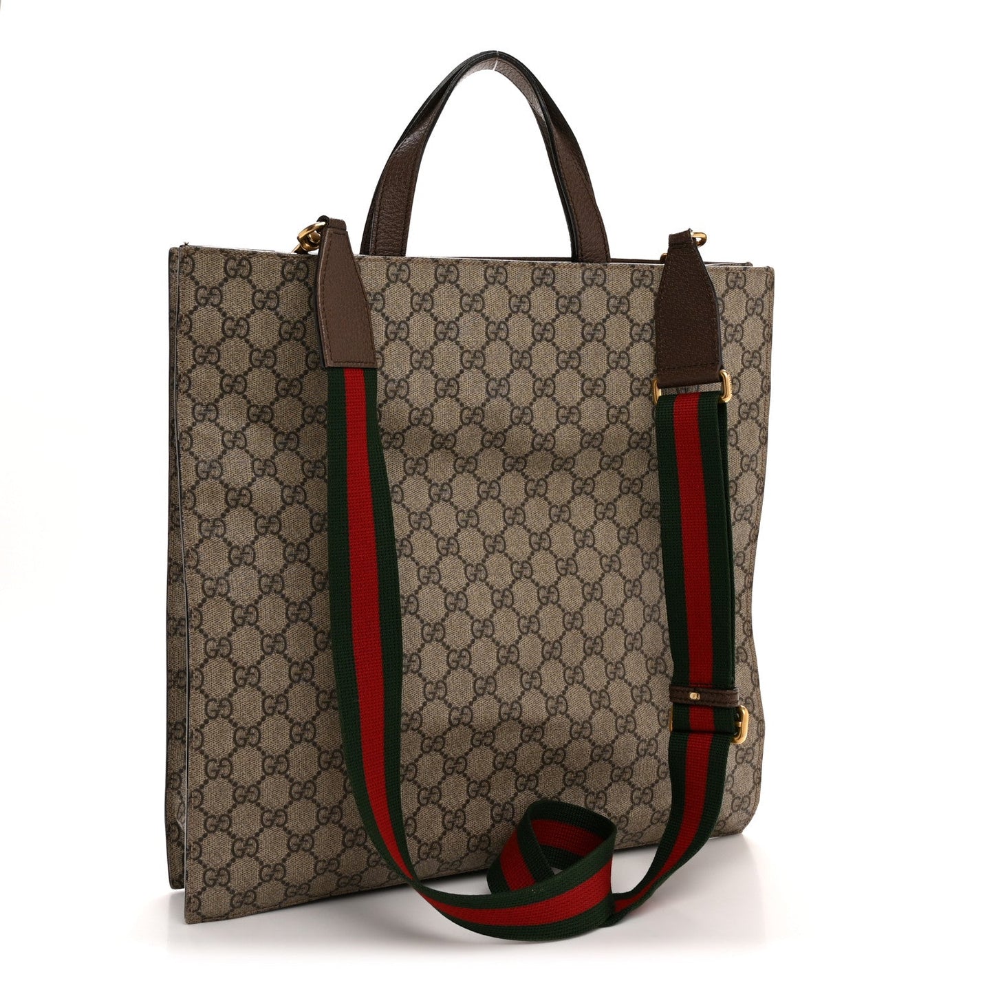 Gucci Soft GG Supreme Monogram Courrier Vertical Tote Beige New Acero
