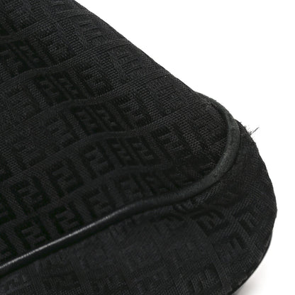 Fendi Zucchino Vitello Shoulder Bag Black