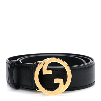 Gucci Ciny Lux Calfskin Blondie 30mm Belt 75 30 Black