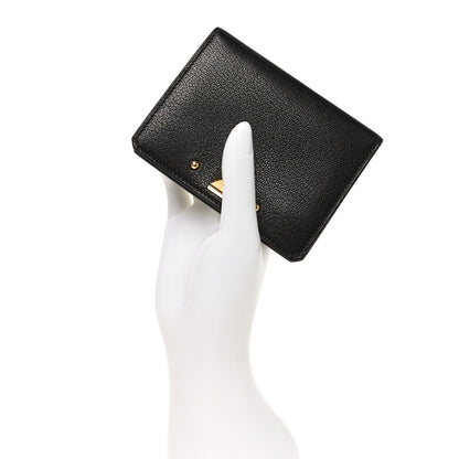 Hermes Chevre Mysore Medor Card Holder Black