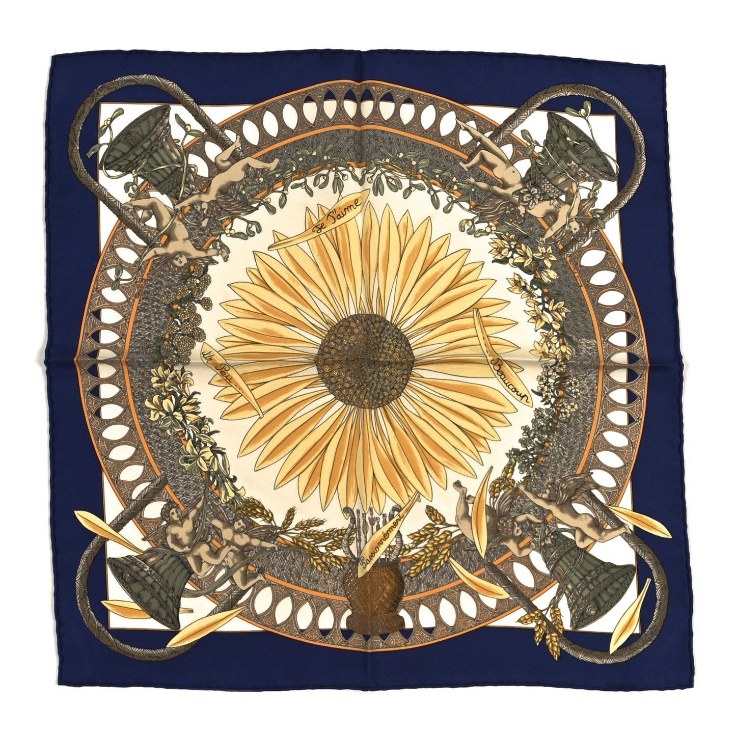 Hermes Silk Amours Pocket Scarf 45