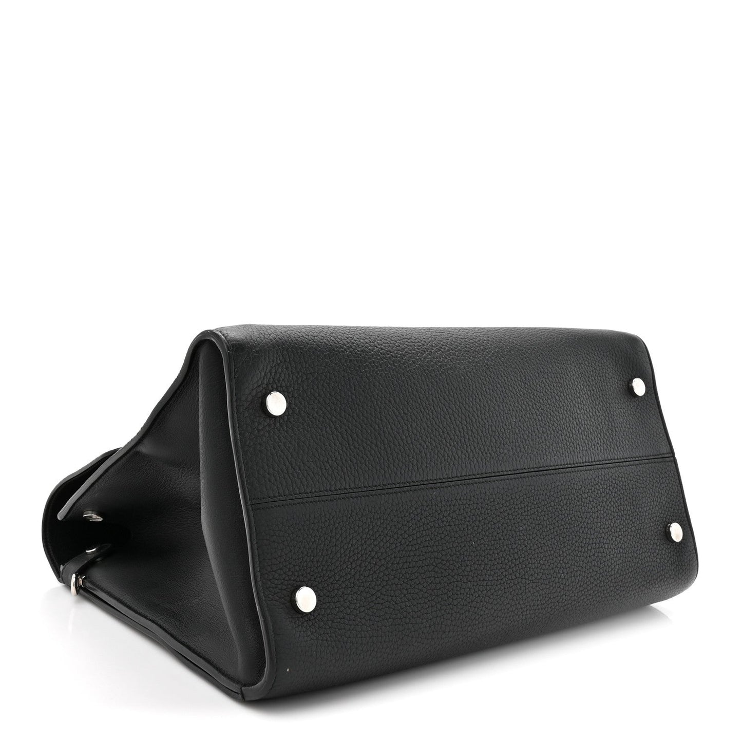 Christian Dior Grained Calfskin Large Diorever Flap Black