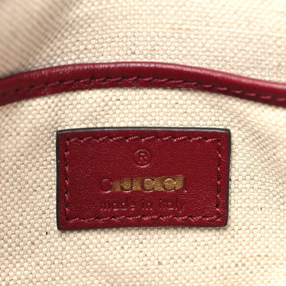 Gucci Soft Calfskin Horsebit 1955 Small Shoulder Bag Rosso Ancora
