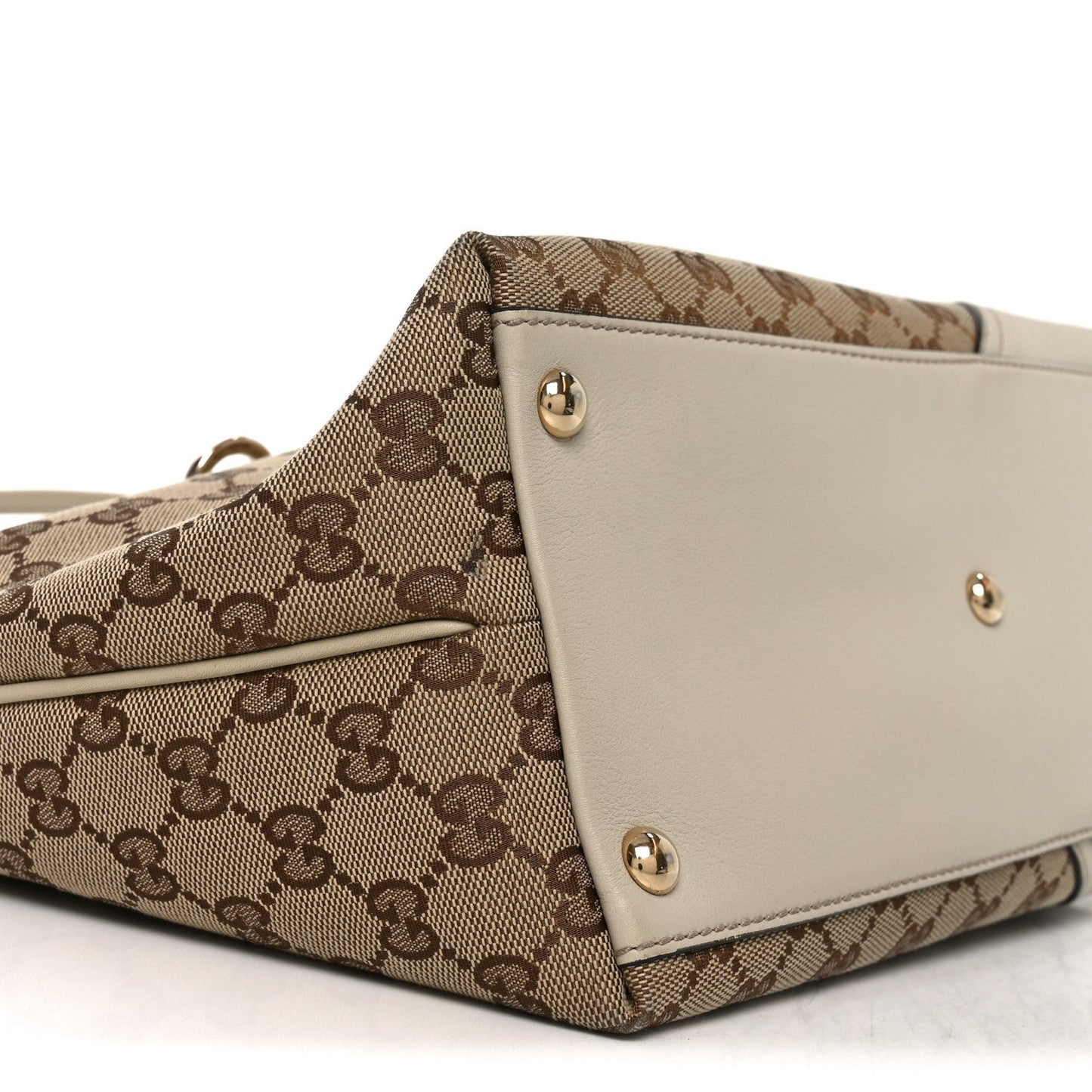 Gucci Monogram Medium New Britt Tote Off White