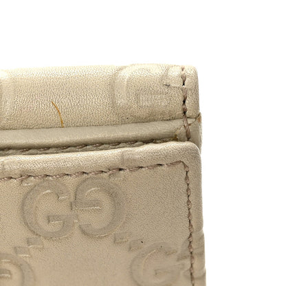 Gucci Guccissima Princy French Flap Wallet Off White