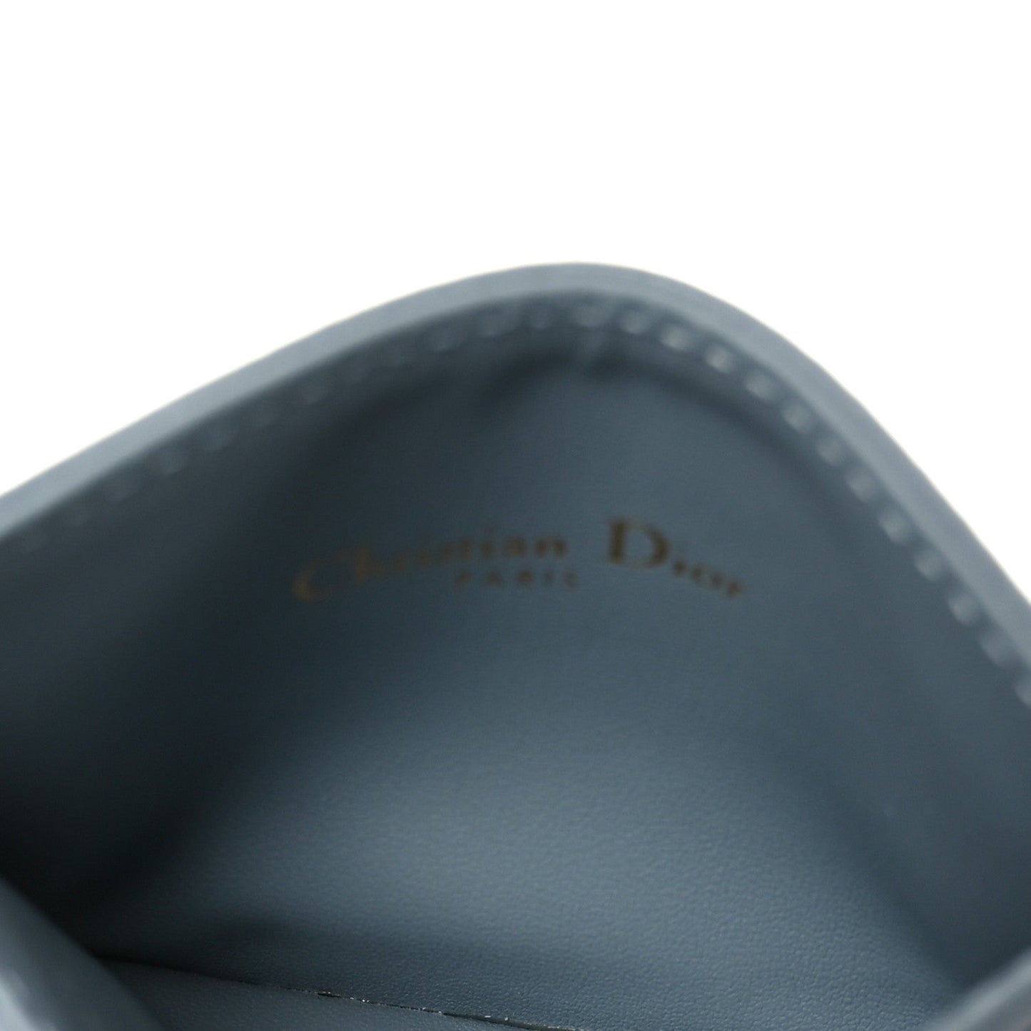 Christian Dior Supple Calfskin Cannage Caro Five-Slot Card Holder Cloud Blue