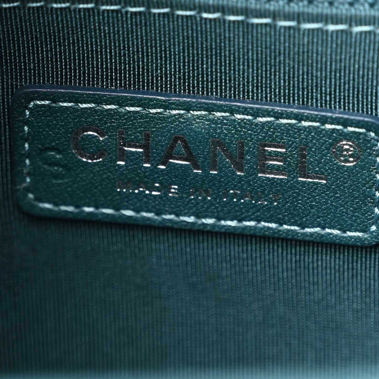 Chanel Aged Calfskin Chevron Quilted Medium Gabrielle Hobo Green