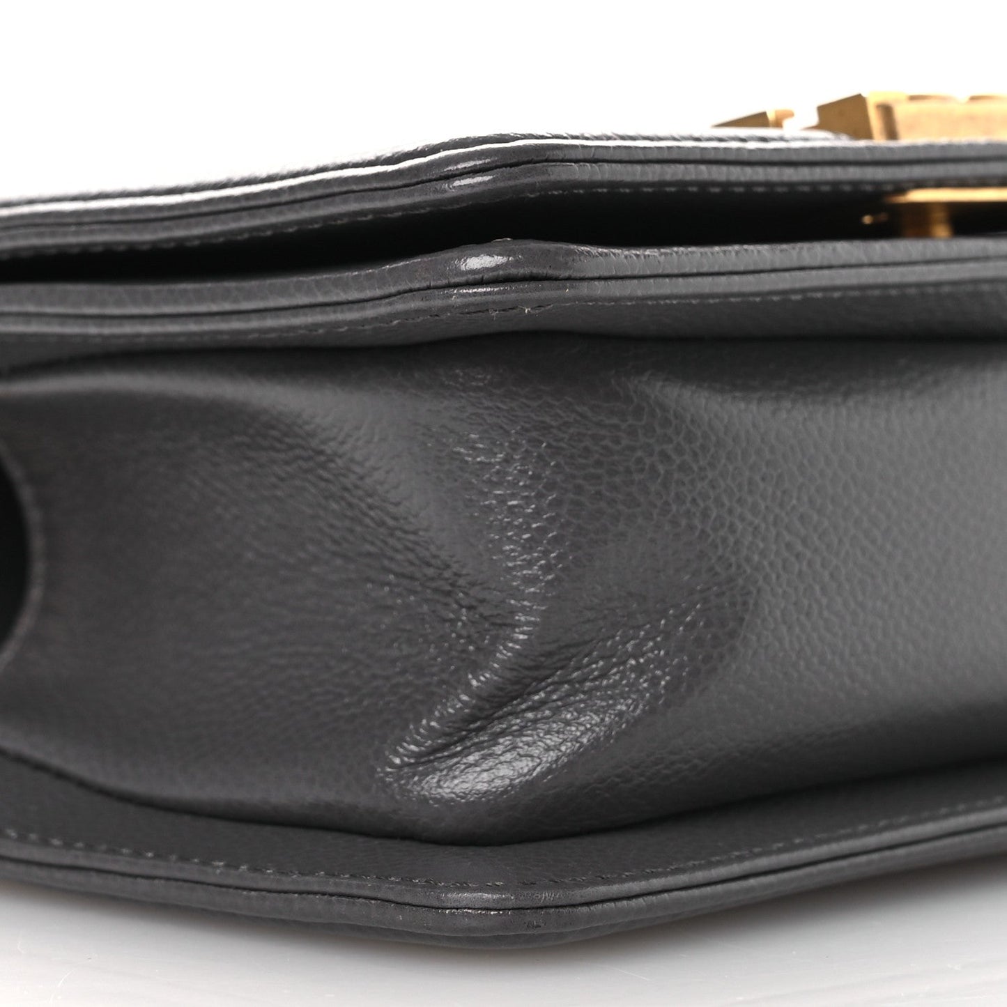 Chanel Caviar Quilted Mini Boy Flap Dark Grey