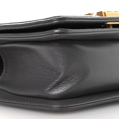 Chanel Caviar Quilted Mini Boy Flap Dark Grey