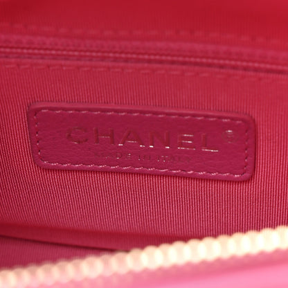 Chanel Tweed Calfskin Small Gabrielle Hobo Pink